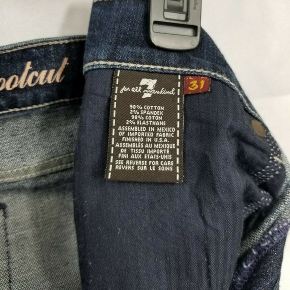 7 Seven For All Mankind Bootcut Dark Wash Jeans - Picture 4 of 8